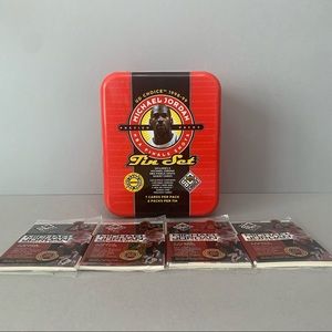 Michael Jordan 1998-99 UD Choice Pre-Open Tin 4 Preview Packs Unopened Rare